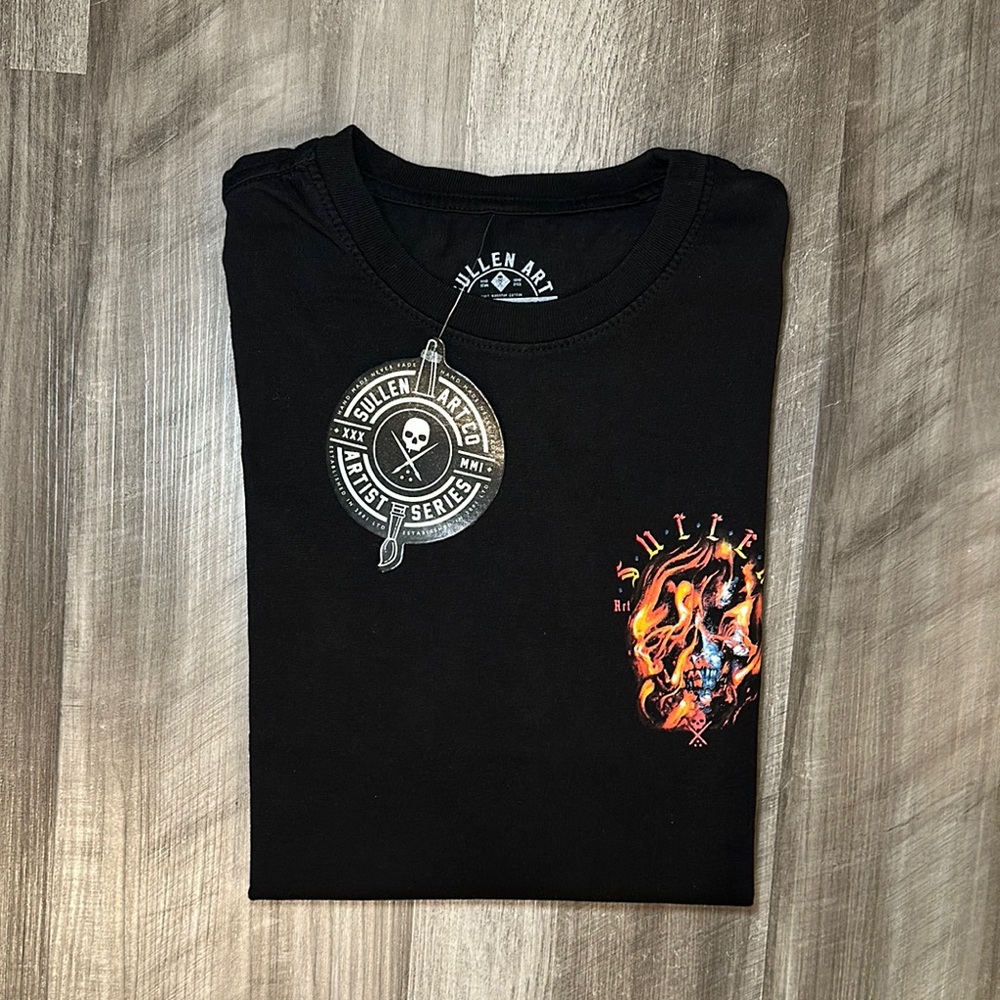Sullen Art Collective Artist Series Pyro Skull Tee - Medium